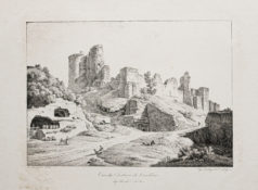 Lithographie ancienne - Château de Vendôme