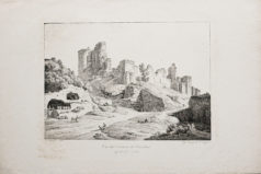 Lithographie ancienne - Château de Vendôme