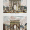 Gravure ancienne - Porte Saint Denis - Porte Saint Martin