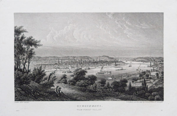 Gravure ancienne de Cincinnati