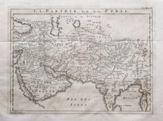 Carte géographique ancienne - Parthie - Iran