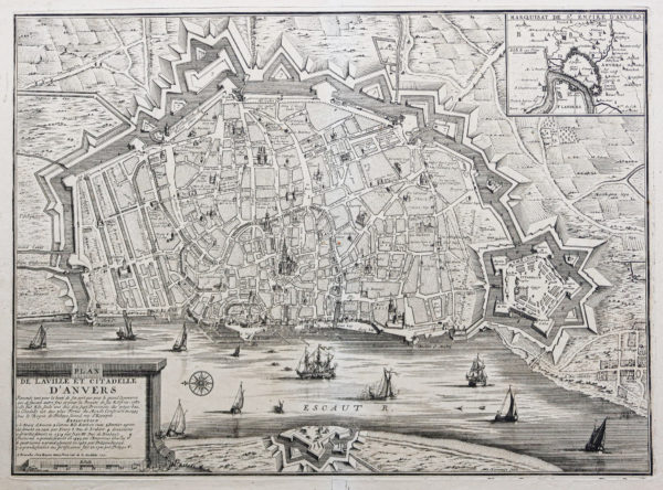 Plan de la ville d'Anvers