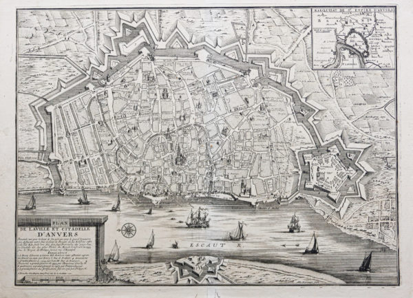 Plan de la ville d'Anvers