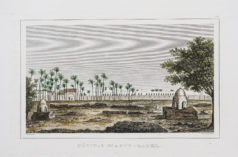 Gravure ancienne - Hôpital Abou Zabel - le Caire