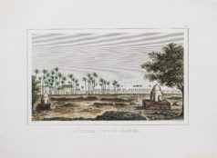 Gravure ancienne - Hôpital Abou Zabel - le Caire