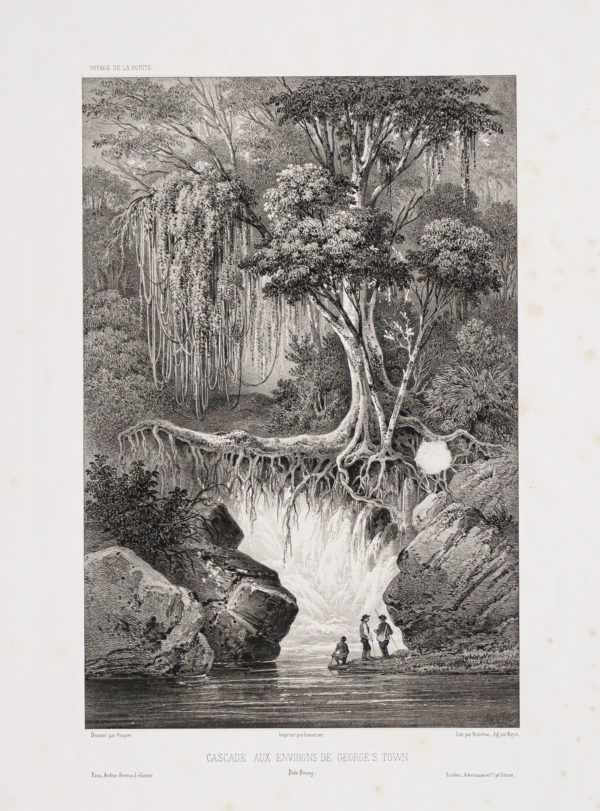Lithographie de Georgetown - Penang - Malaisie