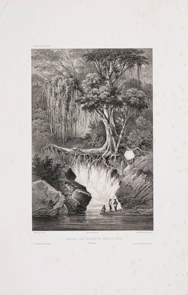 Lithographie de Georgetown - Penang - Malaisie