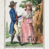 Gravure ancienne - Anglais et Anglaise