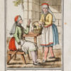 Gravure ancienne - Paysanne de République Tchèque