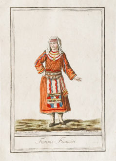 Gravure ancienne - Femme Finnoise
