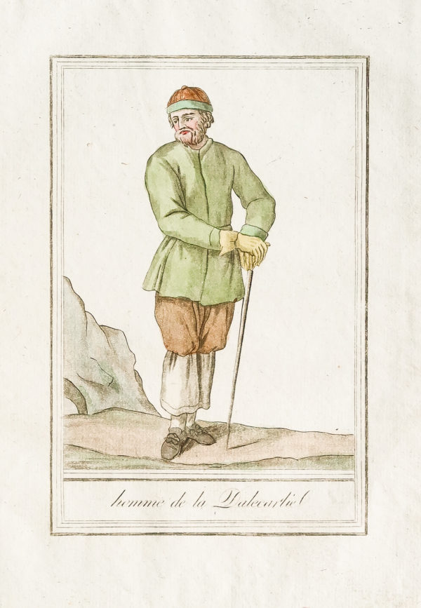 Gravure ancienne - Homme de Suède