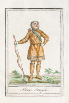 Gravure ancienne - Homme de Sibérie