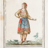 Gravure ancienne - Femme Russe