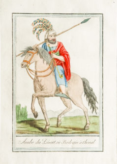 Gravure ancienne - Bédouin à cheval