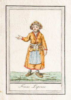 Gravure ancienne - Femme Laponne