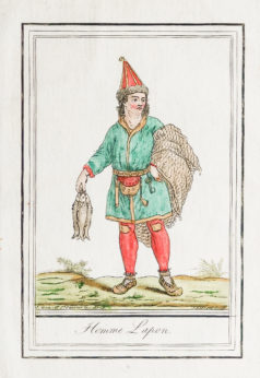 Gravure ancienne - Homme Lapon