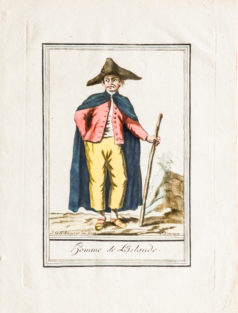Gravure ancienne - Homme de l'Islande