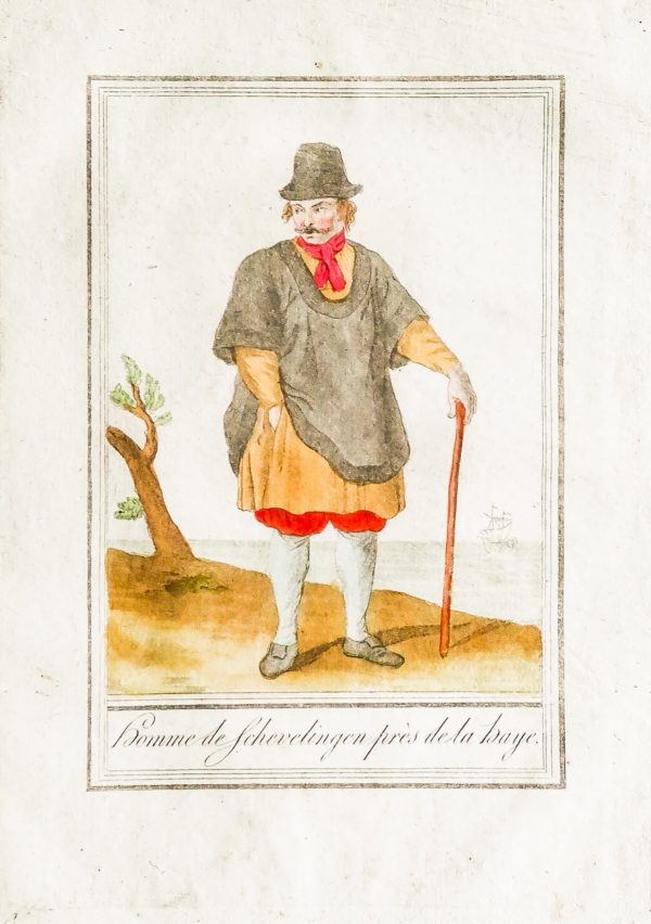 Gravure ancienne - Homme Hollandais