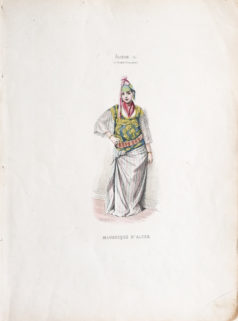 Gravure ancienne - Mauresque d'Alger