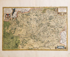 Carte géographique ancienne de la Lorraine