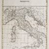 Carte géographique ancienne de l’Italie