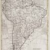 Carte géographique ancienne Amérique du sud - Méridionale
