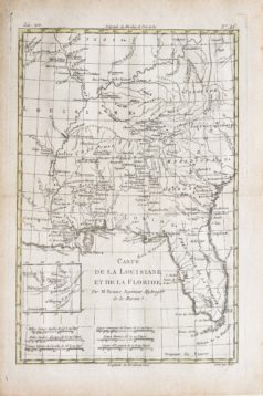 Carte géographique de la Louisiane - Floride