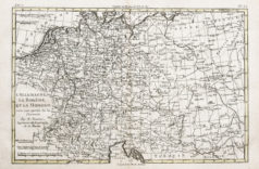 Carte géographique de l’Allemagne - la Bohême - la Hongrie - Pologne