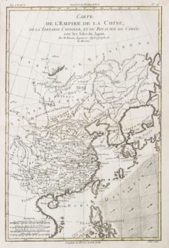 Carte géographique de la Chine - Corée - Iles du Japon