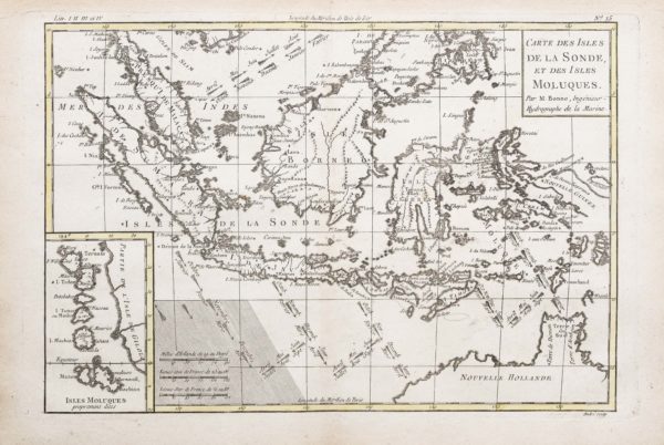 Carte géographique de l’Indonésie - Iles de la Sonde - Moluques