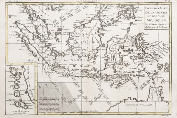 Carte géographique de l’Indonésie - Iles de la Sonde - Moluques