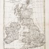 Carte géographique Angleterre - Ecosse- Irlande