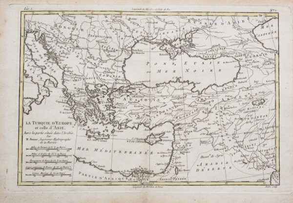 Carte géographique de l’Anatolie - Asie