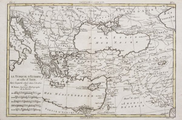 Carte géographique de l’Anatolie - Asie