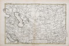 Carte de la Perse - Géorgie - Kirghizstan - Ouzbékistan - Kazakhstan - Russie