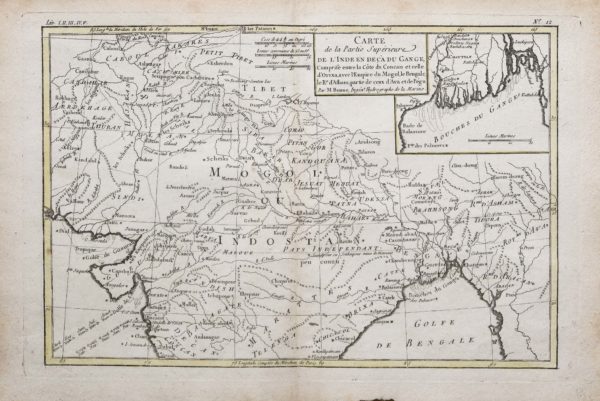 Carte géographique de la partie supérieure de l’Inde