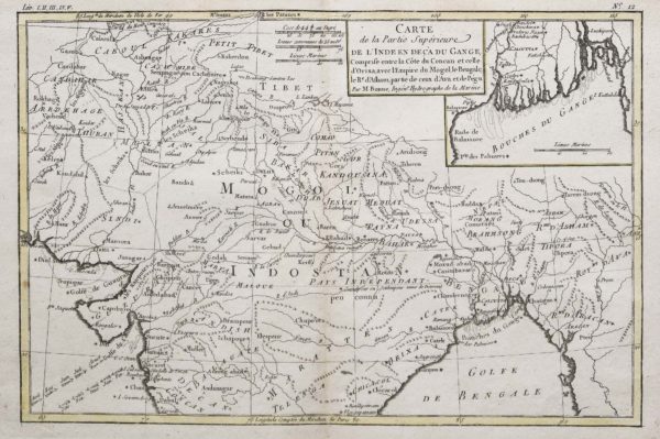 Carte géographique de la partie supérieure de l’Inde