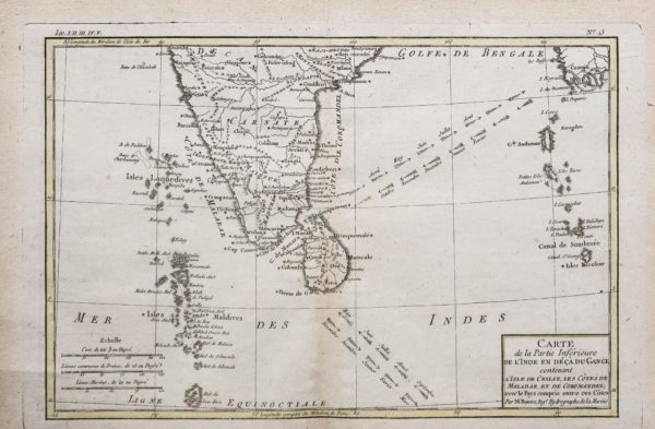 Carte géographique de la partie inférieure de l’Inde