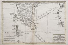 Carte géographique de la partie inférieure de l’Inde