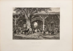 Gravure ancienne de Damas