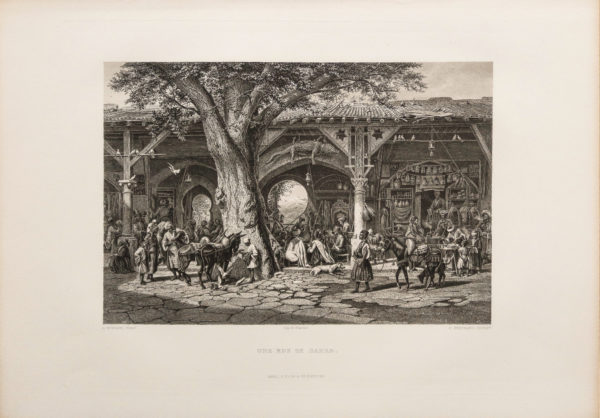 Gravure ancienne de Damas
