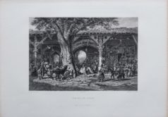 Gravure ancienne de Damas