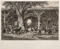 Gravure ancienne de Damas