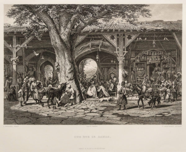 Gravure ancienne de Damas