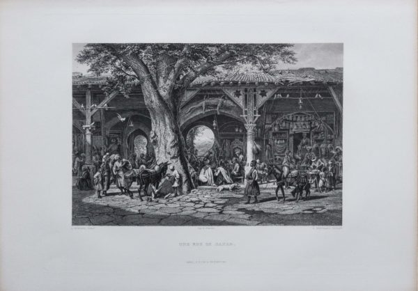 Gravure ancienne de Damas