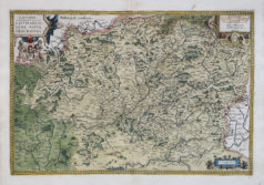 Carte géographique ancienne de la Lorraine