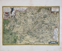 Carte géographique ancienne de la Lorraine