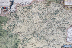 Carte géographique ancienne de la Lorraine