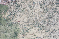 Carte géographique ancienne de la Lorraine