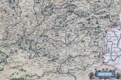 Carte géographique ancienne de la Lorraine